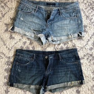 Forever 21 cutoff denim shorts (2 for  $15)